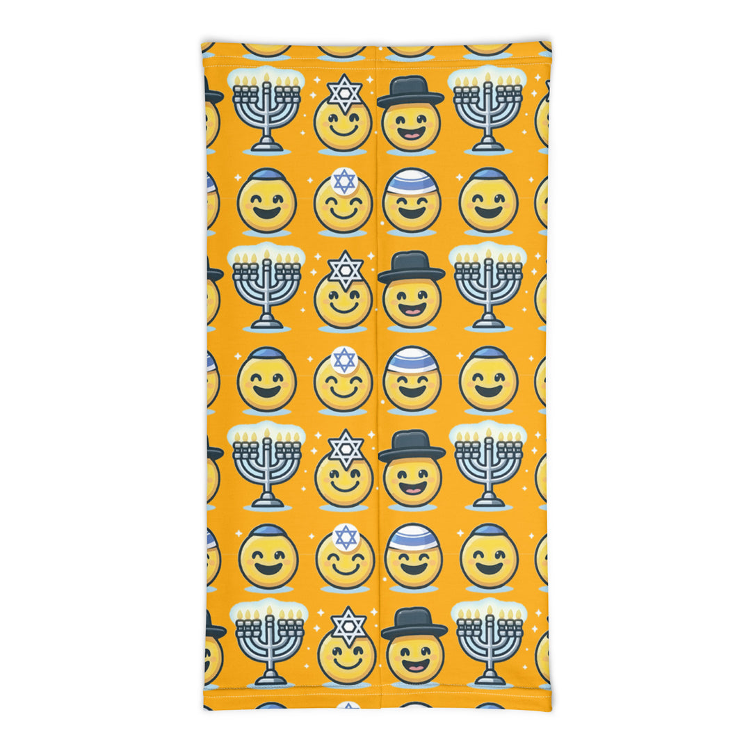 Neck Gaiter | Jewish Emoji Orange