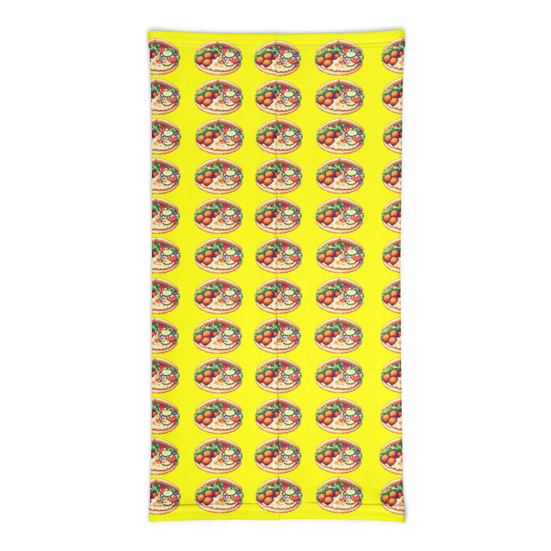 Neck Gaiter | Falafel Party 16 Bit Yellow