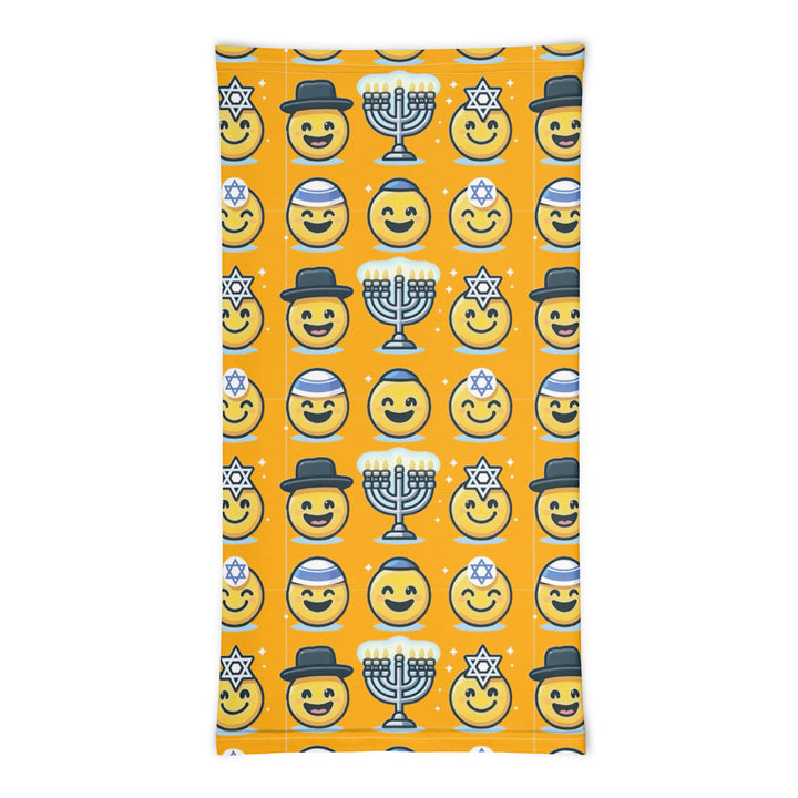 Neck Gaiter | Jewish Emoji Orange