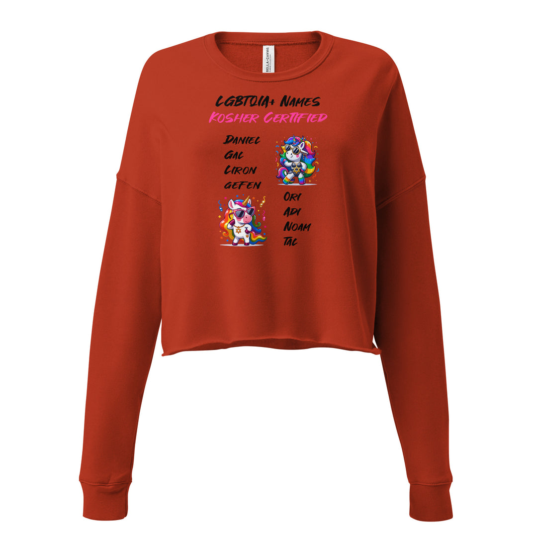 Crop Sweatshirt | Kosher Certified Names
